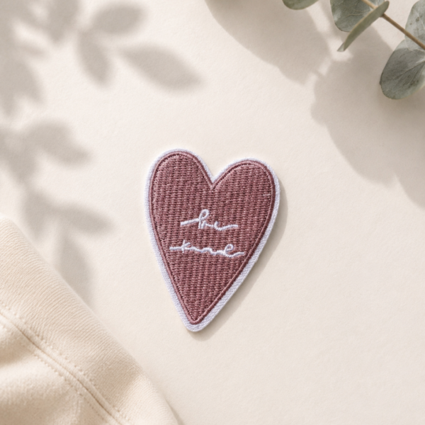 True Love hjerte – strygemærke